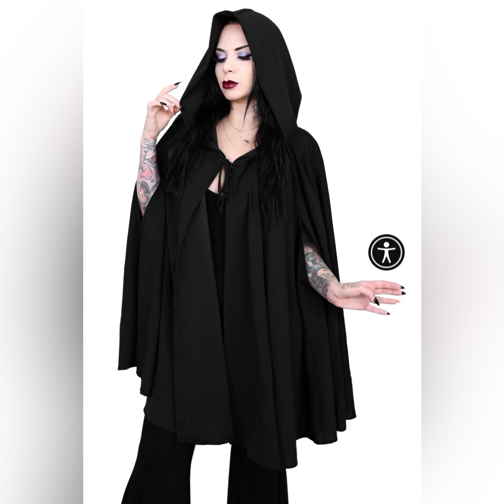 Foxblood Sanderson Sister Oversized Hooded Cape